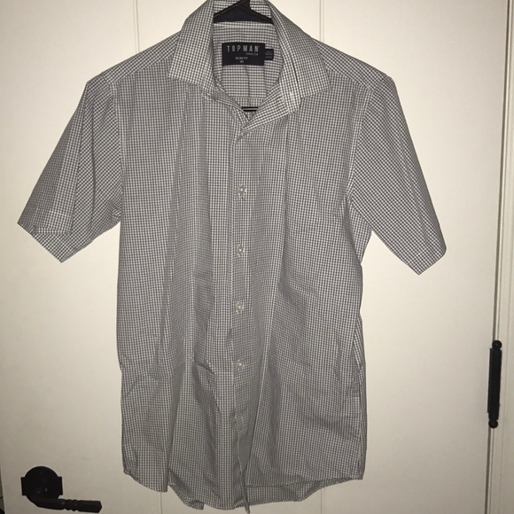 Brand new men TOPMAN shorts sleeve collard shirt - Picture 1 of 3